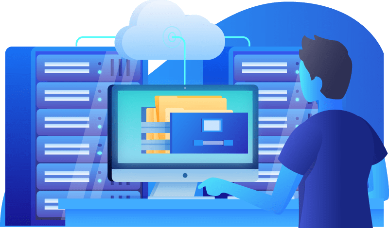 1X_Hosting_Illustration_02 Illustracion diseño web